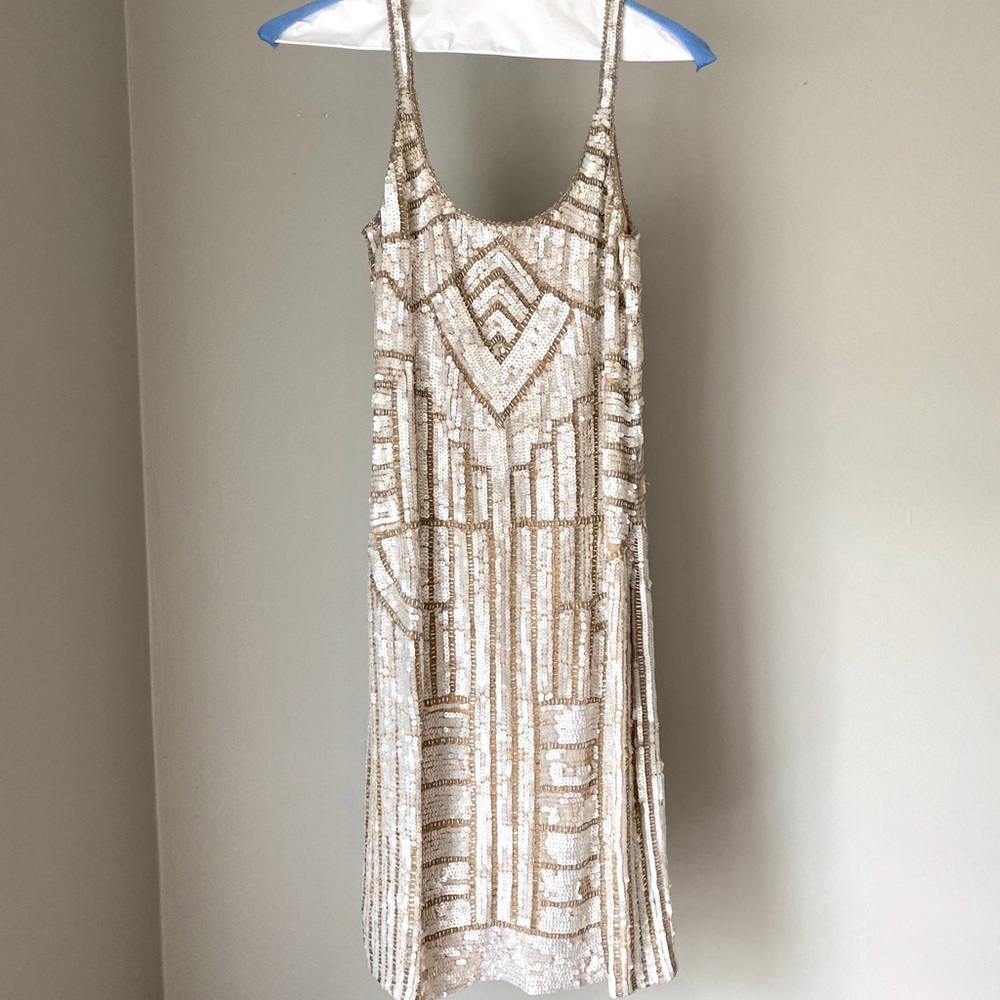 Adrianna papell sequence midi dress